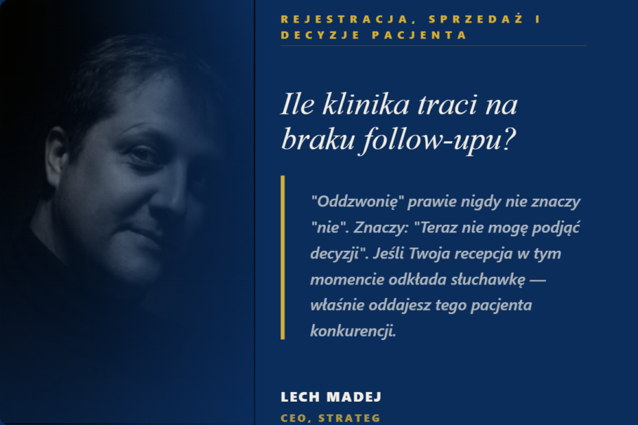 Ile klinika traci na braku follow-upu