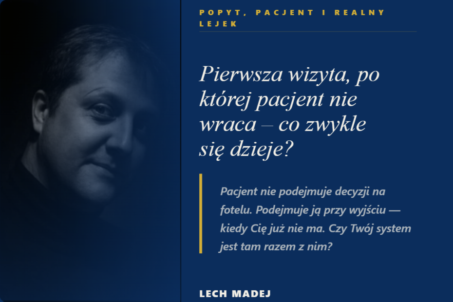 Pierwsza wizyta, po której pacjent nie wraca – co zwykle się dzieje2